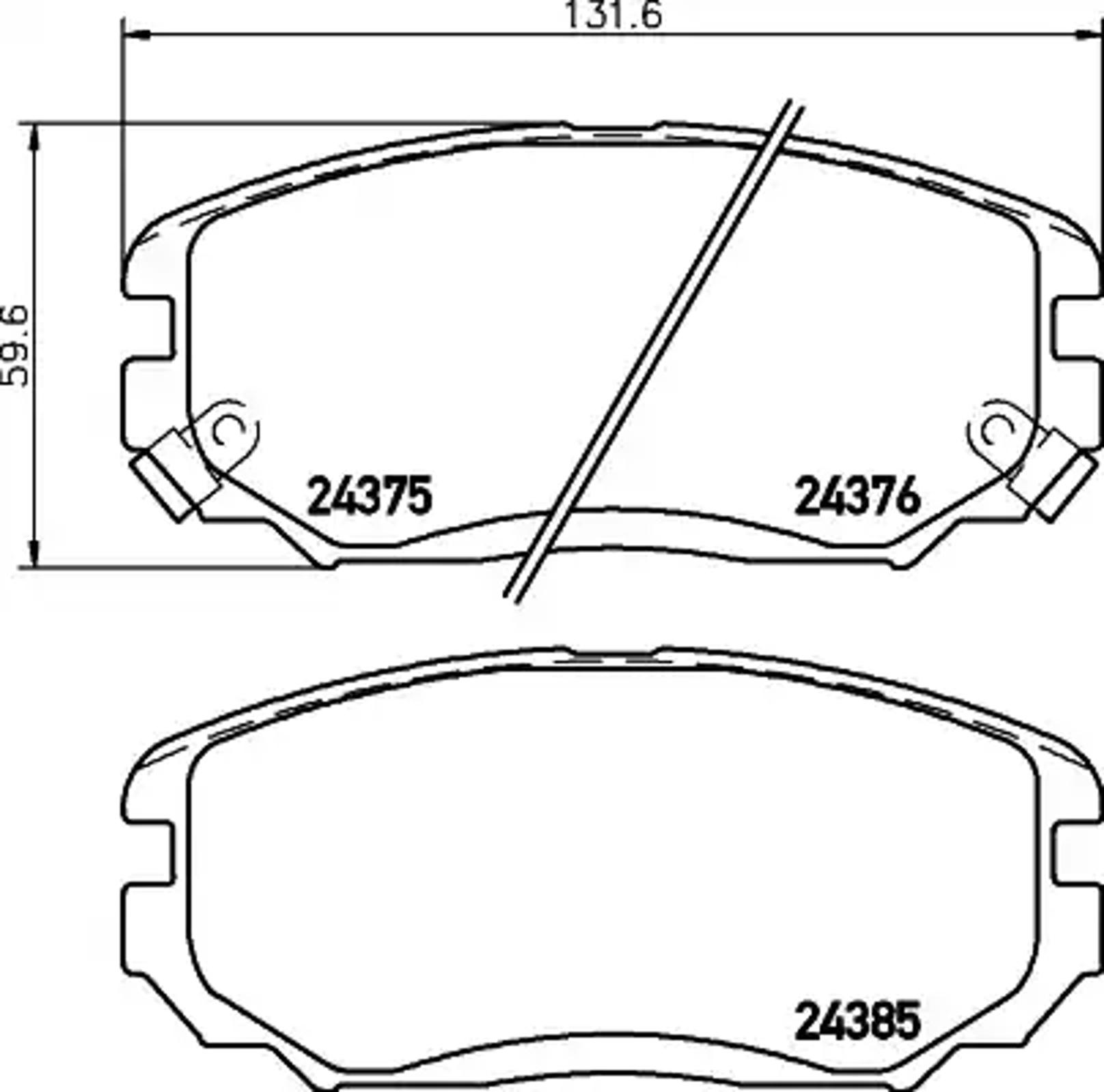 Колодки тормозные дисковые HELLA/BEHR/PAGID T1611