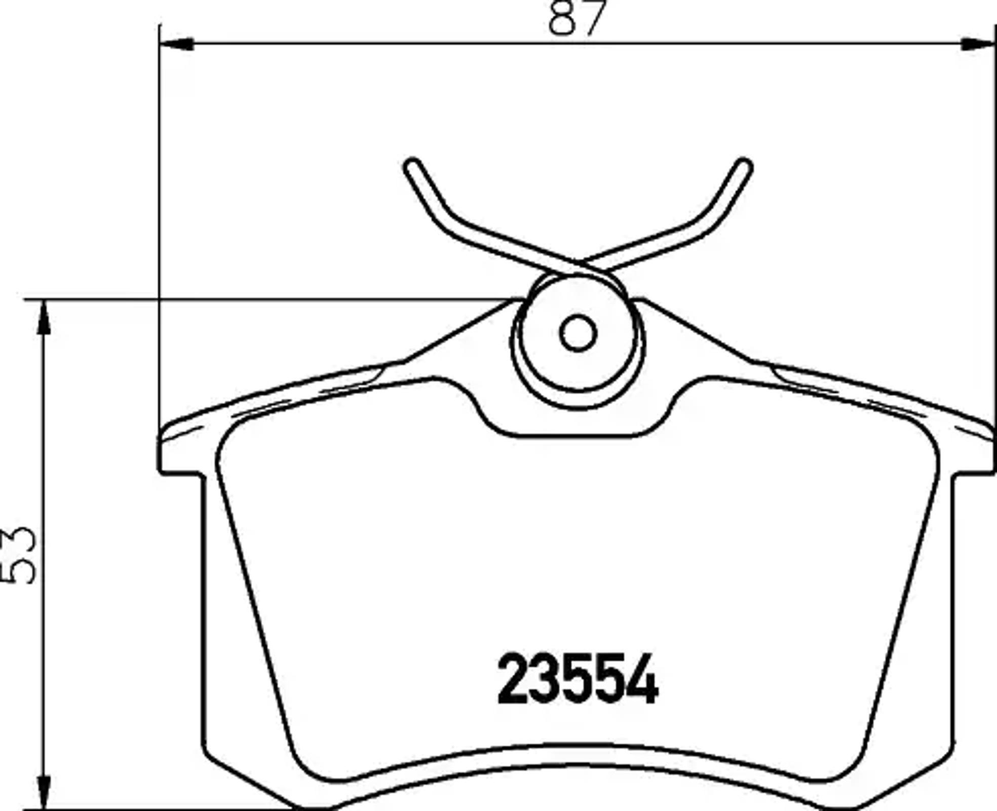 T1644 PAGID Колодки тормозные дисковые