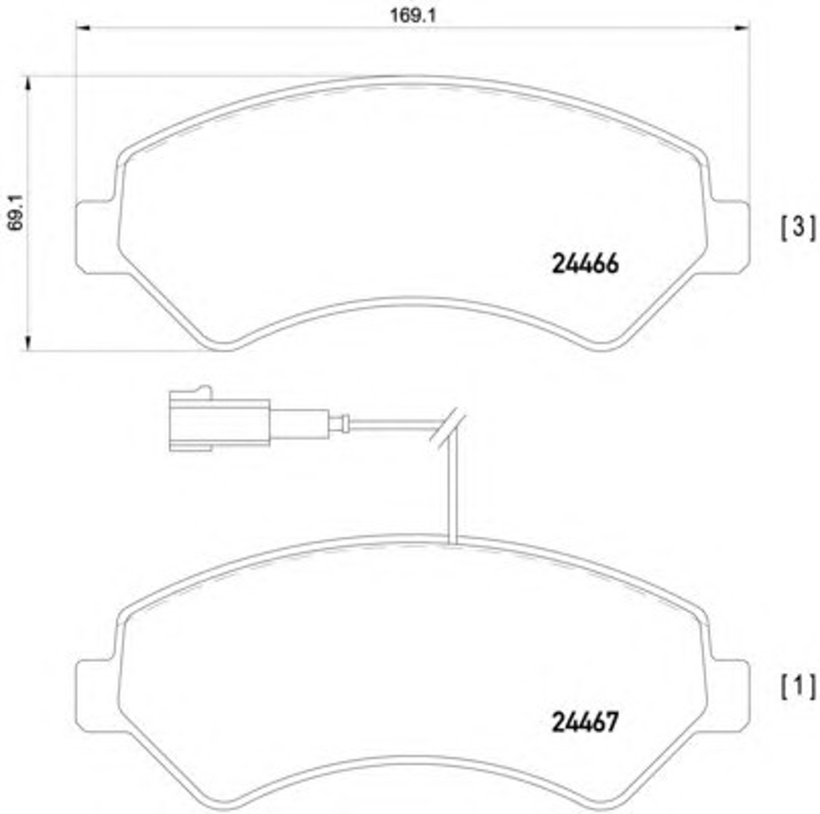 T1656 PAGID Колодки тормозные дисковые