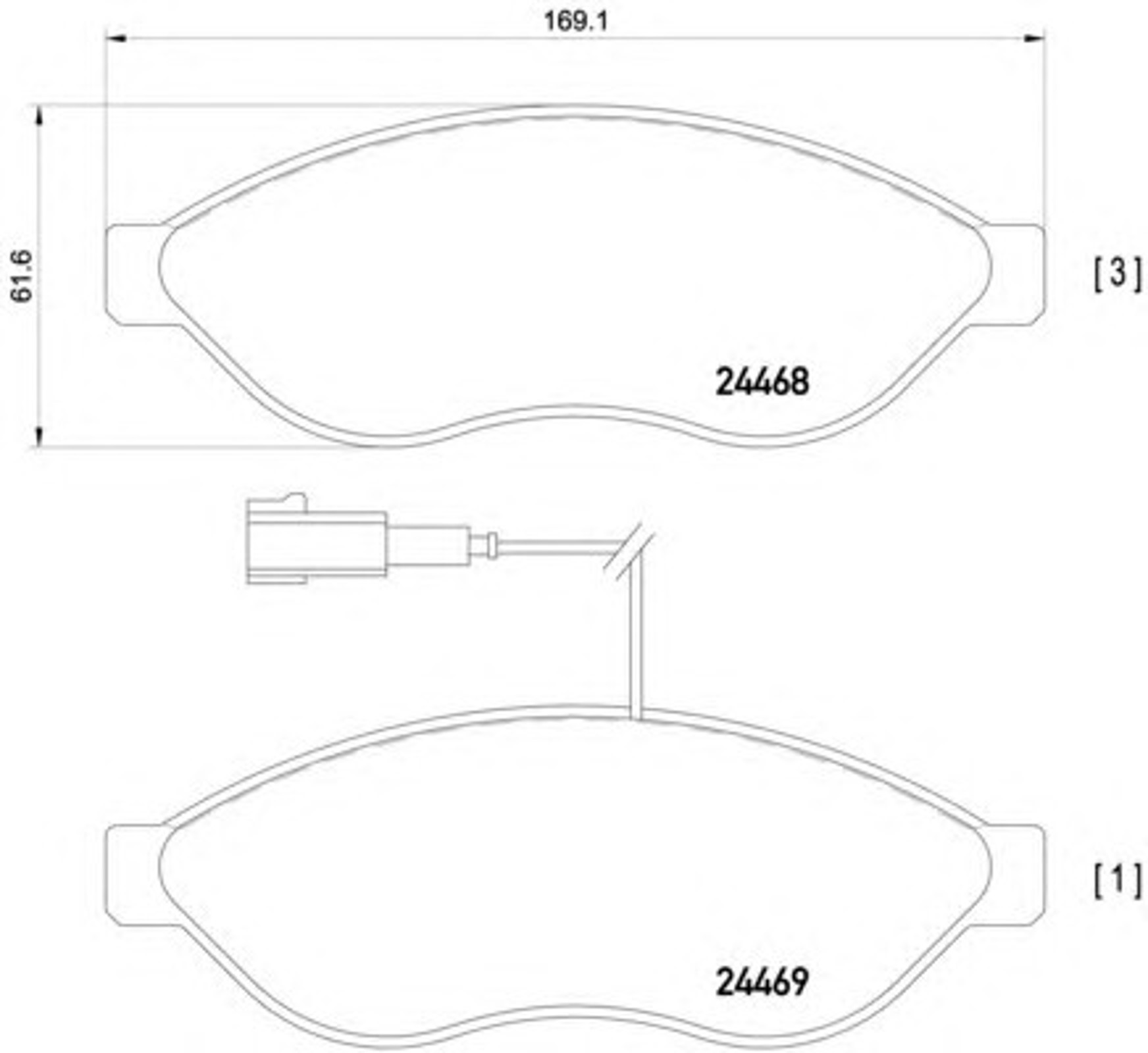 Колодки тормозные дисковые HELLA/BEHR/PAGID T1657