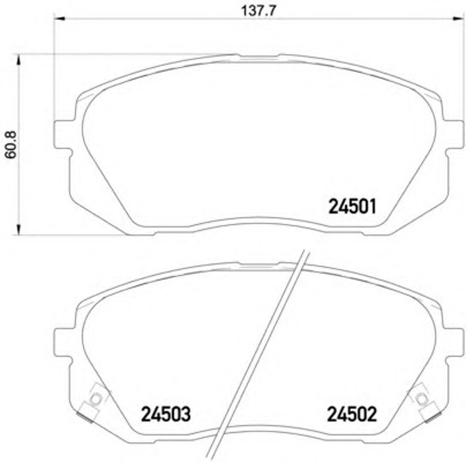 T1660 PAGID Колодки тормозные дисковые