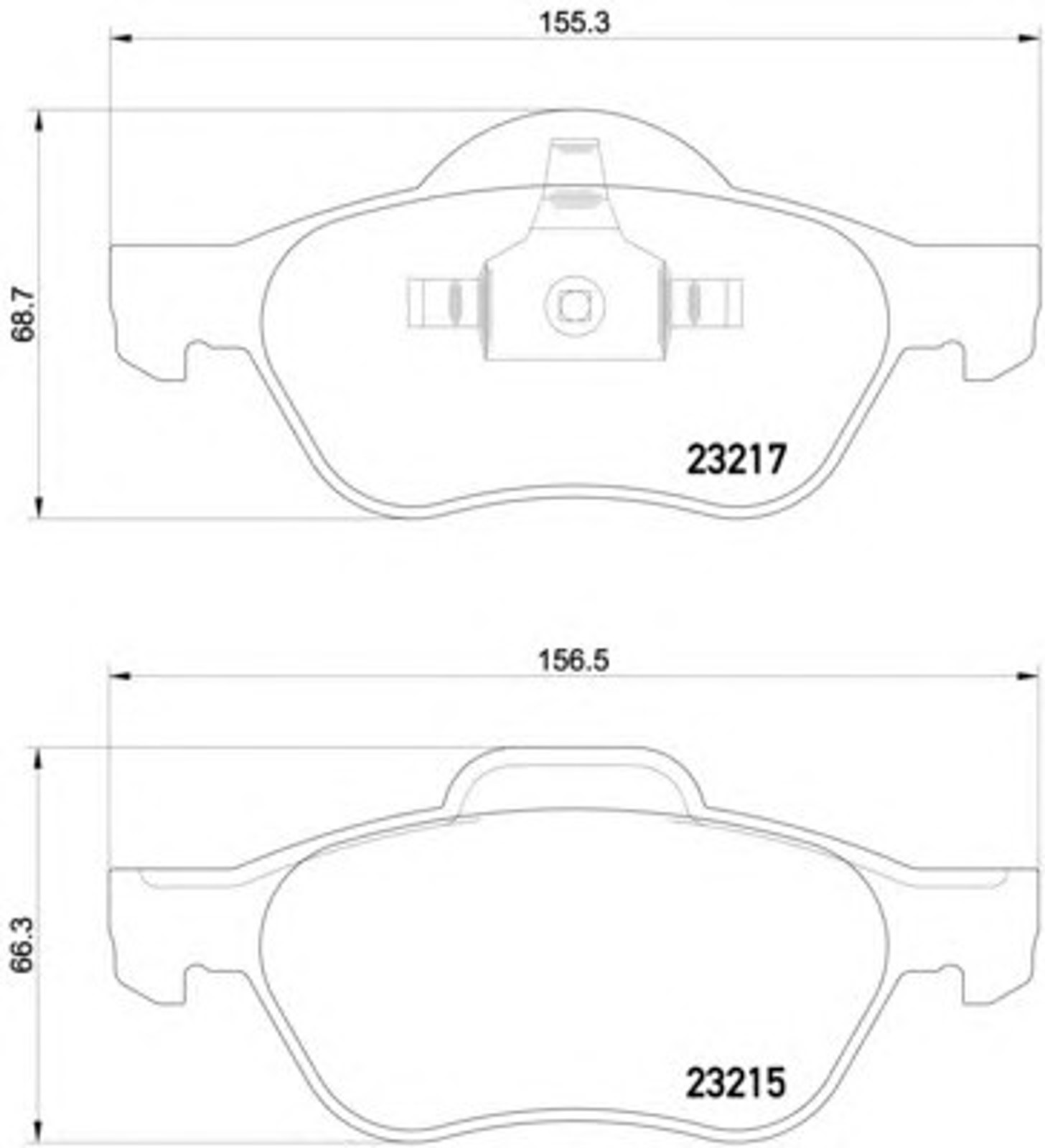 T1693 PAGID Колодки тормозные дисковые