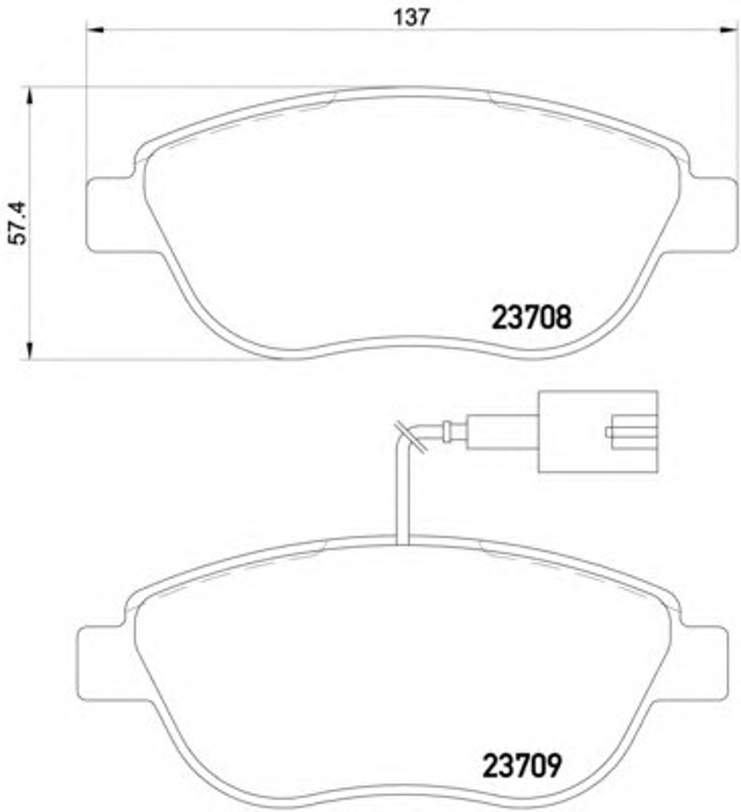 Колодки тормозные дисковые HELLA/BEHR/PAGID T2054