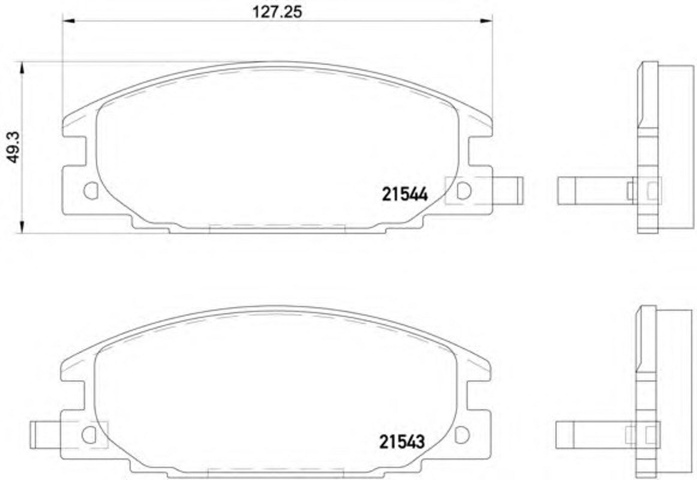 Колодки тормозные дисковые HELLA/BEHR/PAGID T3003