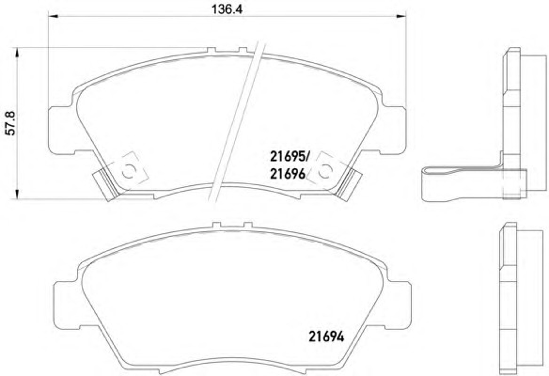 T3018 PAGID Колодки тормозные дисковые