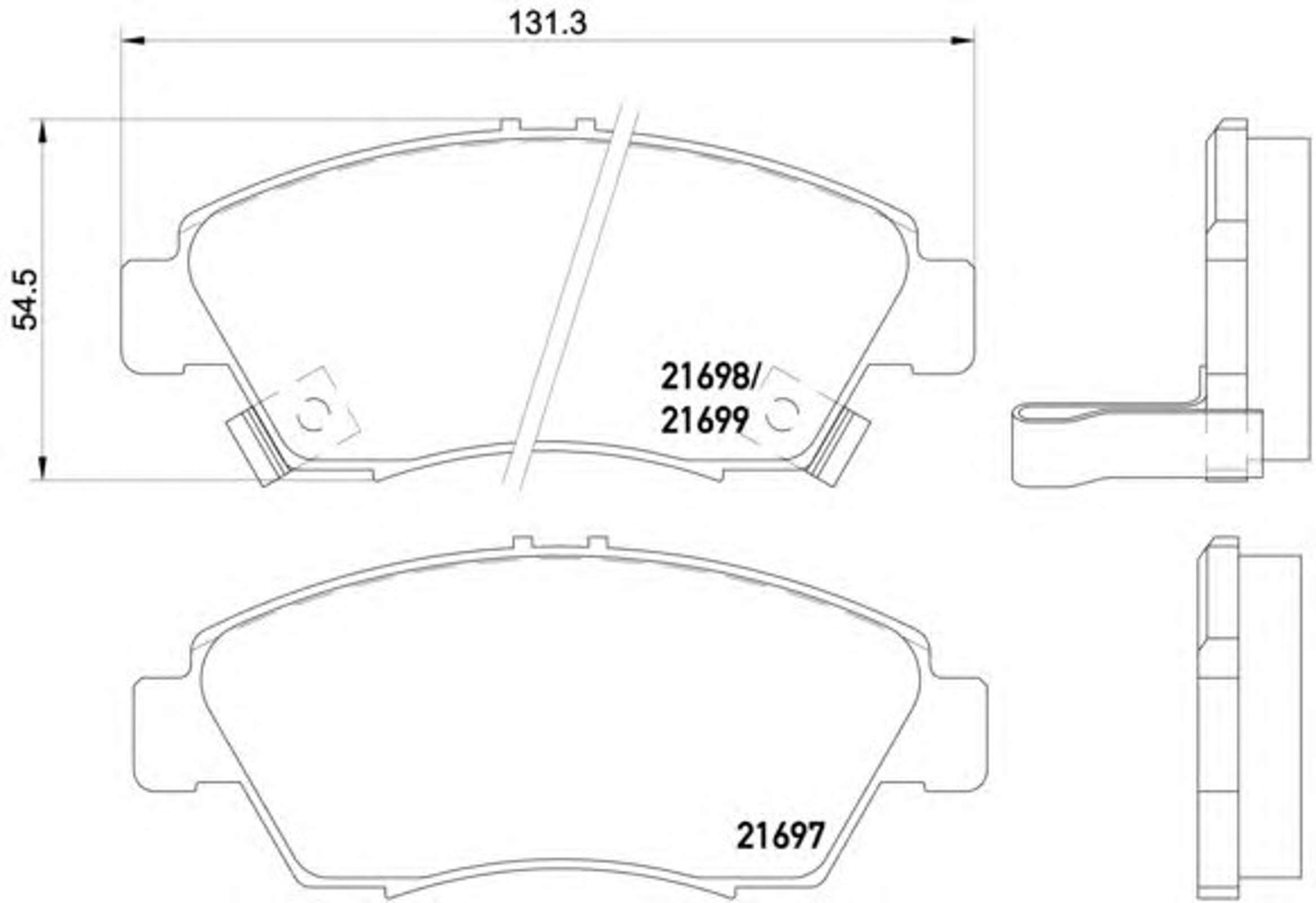 T3024 PAGID Колодки тормозные дисковые