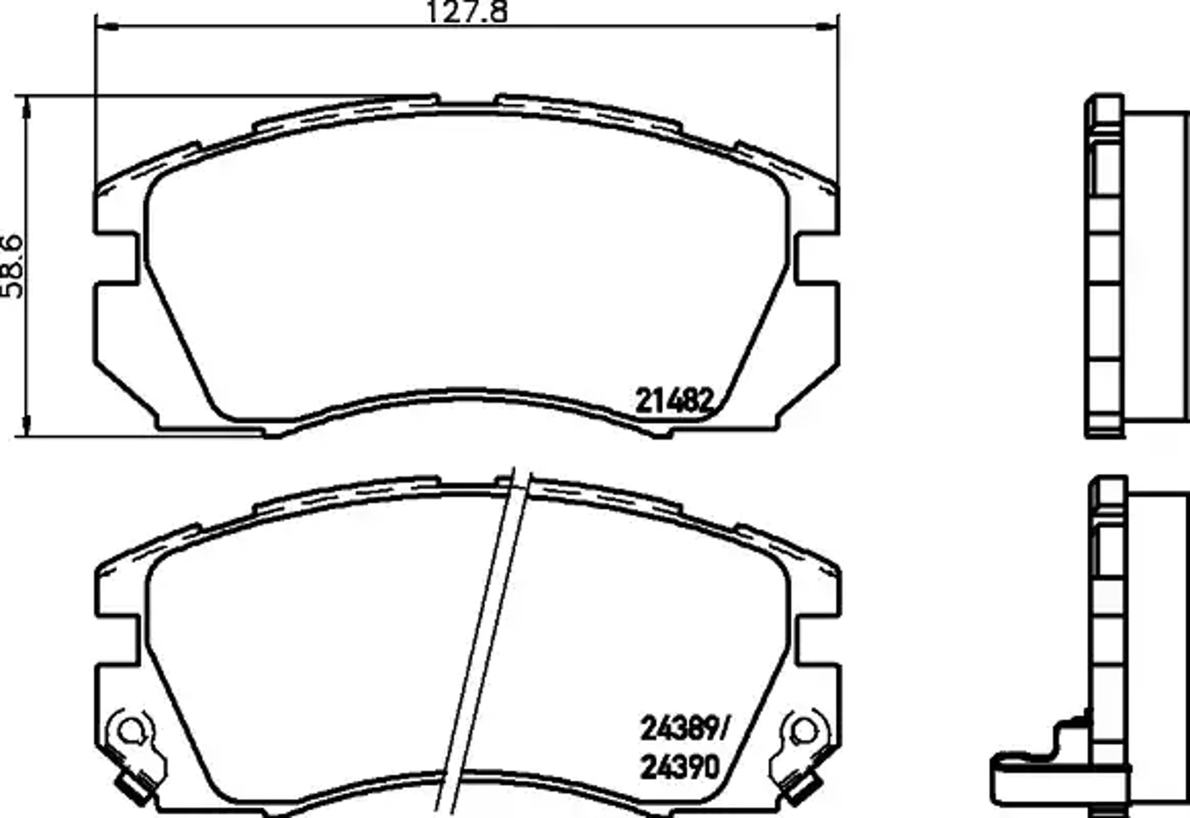 Колодки тормозные дисковые HELLA/BEHR/PAGID T3077