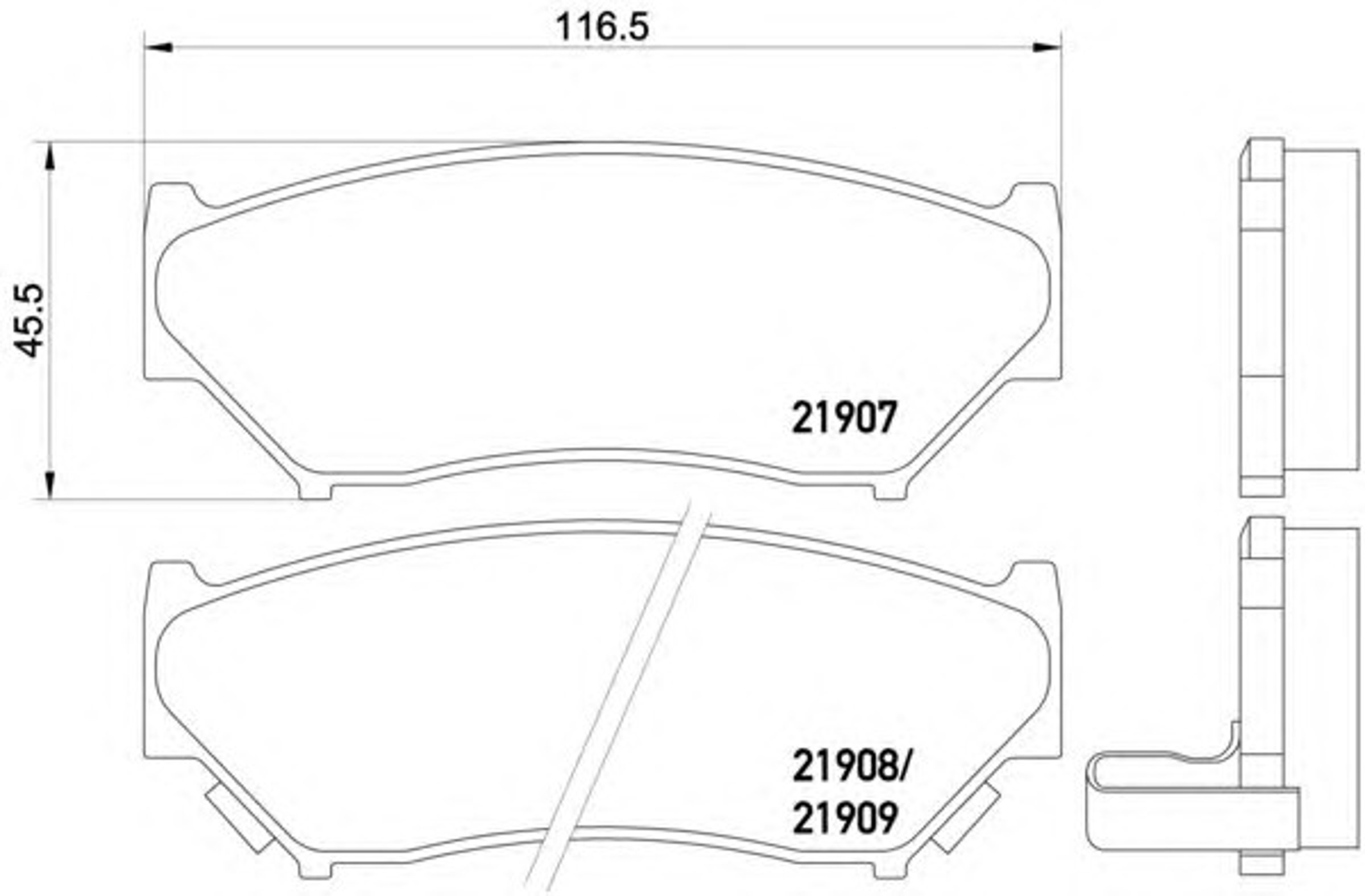 T3081 PAGID Колодки тормозные дисковые