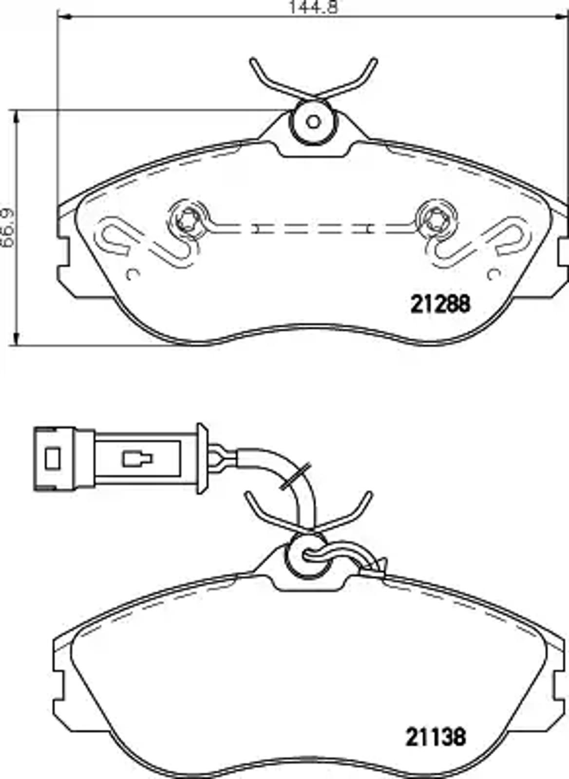 T5052 PAGID Колодки тормозные дисковые