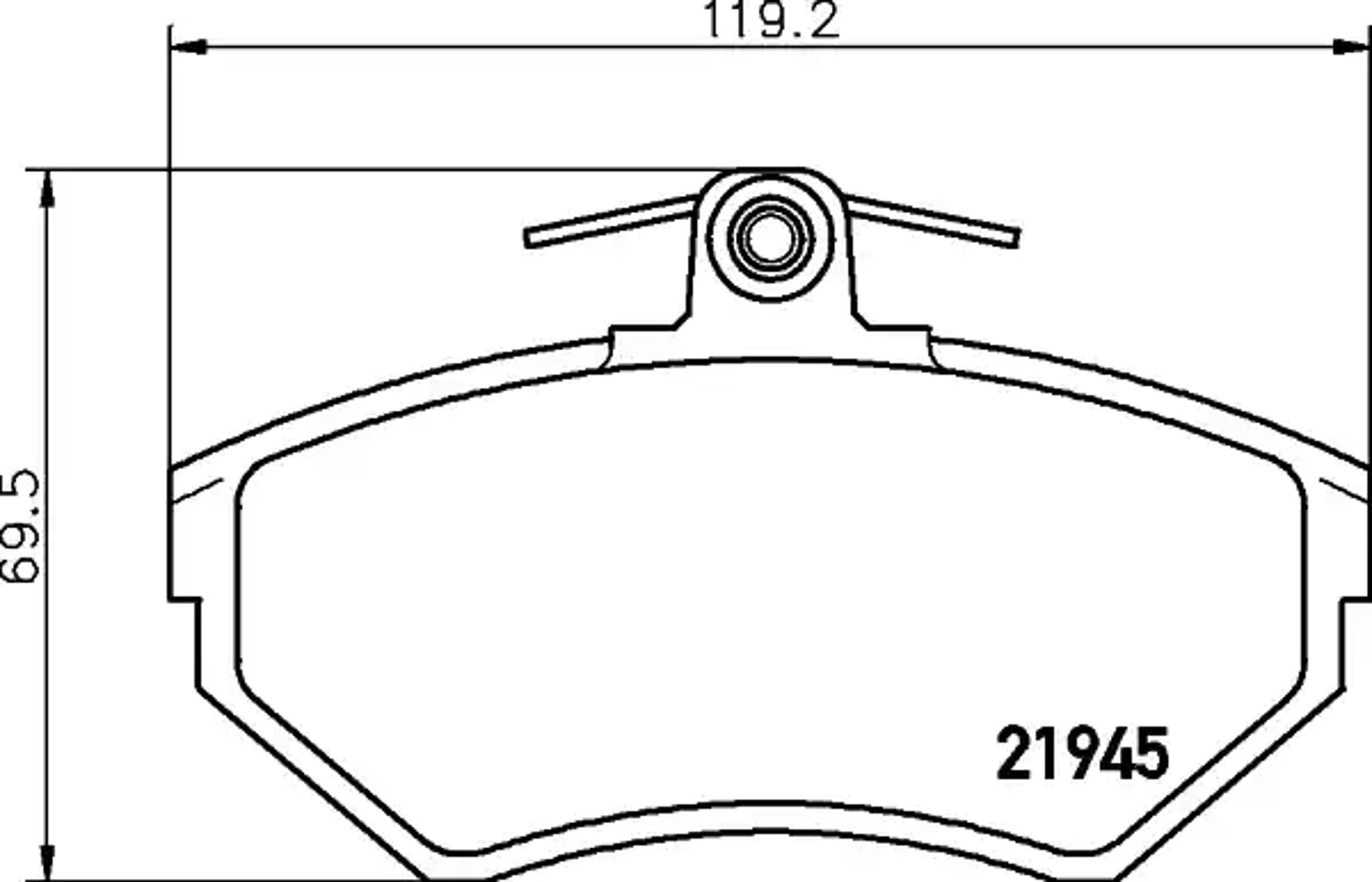 Колодки тормозные дисковые HELLA/BEHR/PAGID T5095