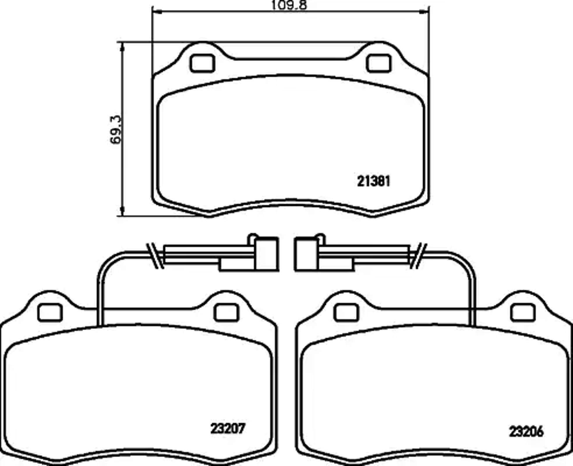 T5119 PAGID Колодки тормозные дисковые