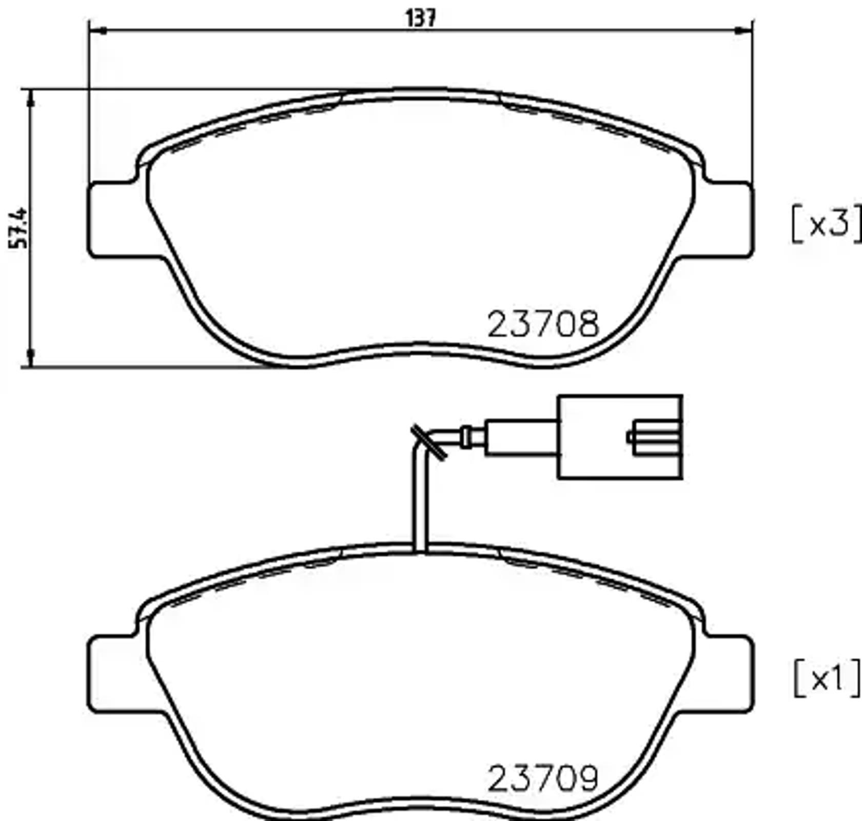 Колодки тормозные дисковые HELLA/BEHR/PAGID T5163