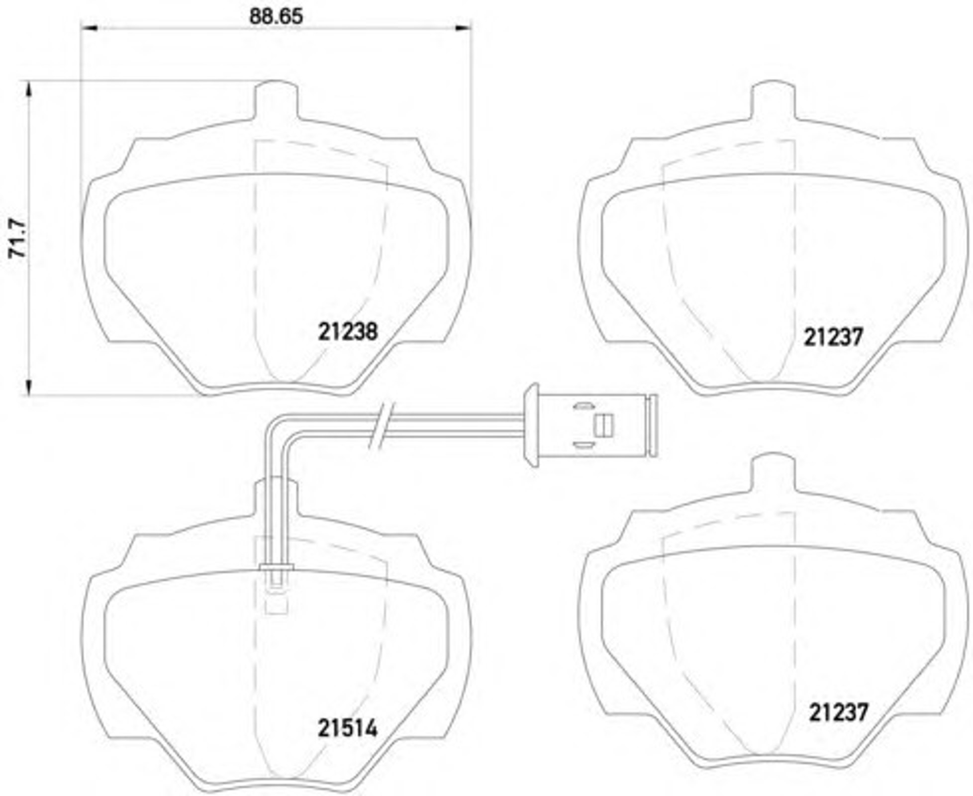 T9052 PAGID Колодки тормозные дисковые