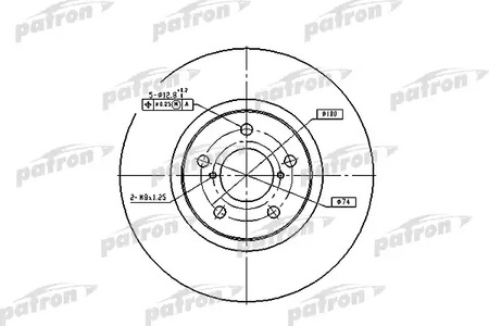 PBD1437 PATRON Диск тормозной