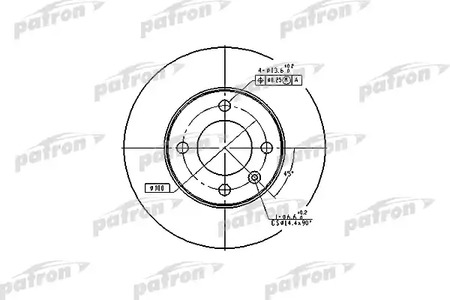 PBD1518 PATRON Диск тормозной