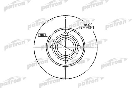 PBD1521 PATRON Диск тормозной