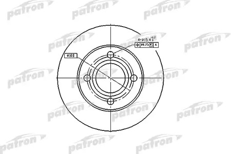 PBD1543 PATRON Диск тормозной