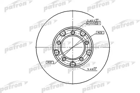 PBD1577 PATRON Диск тормозной