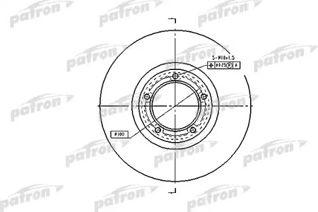 PBD1622 PATRON Диск тормозной