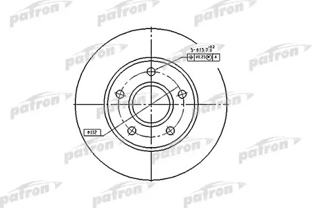 PBD1647 PATRON Диск тормозной