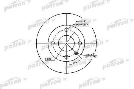 Диск тормозной PATRON PBD1658