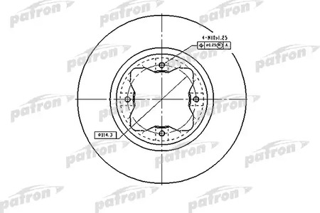 PBD2024 PATRON Диск тормозной