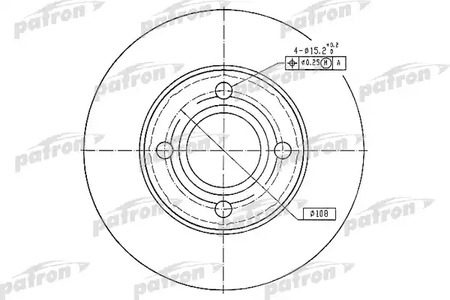 Тормозной диск PATRON PBD2599
