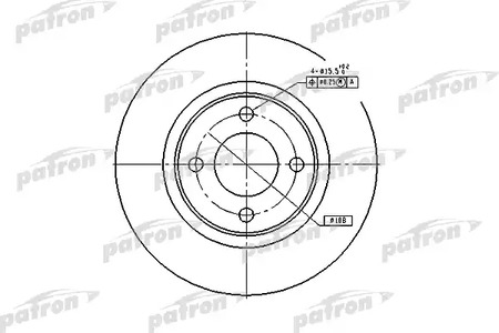 PBD2601 PATRON Диск тормозной