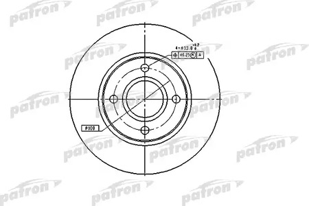 Диск тормозной PATRON PBD2622