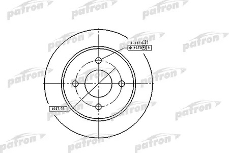 Тормозной диск PATRON PBD2623