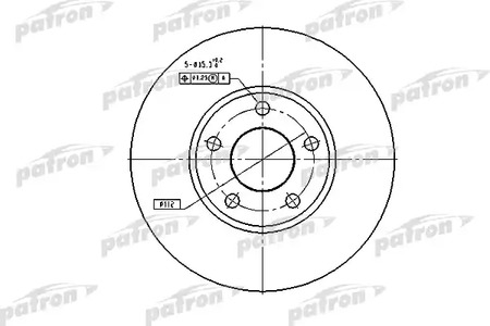 PBD2650 PATRON Диск тормозной