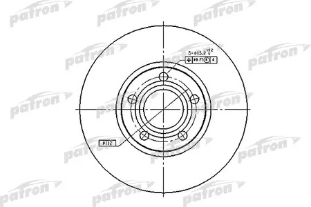 PBD2651 PATRON Диск тормозной