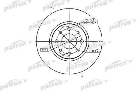 Диск тормозной PATRON PBD2686