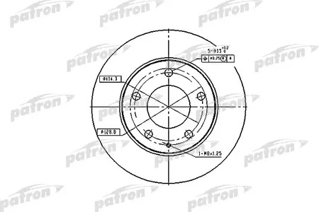 PBD2704 PATRON Диск тормозной