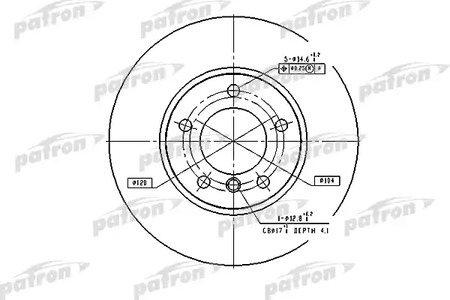 PBD2769 PATRON Диск тормозной