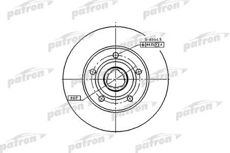 PBD2771 PATRON Диск тормозной