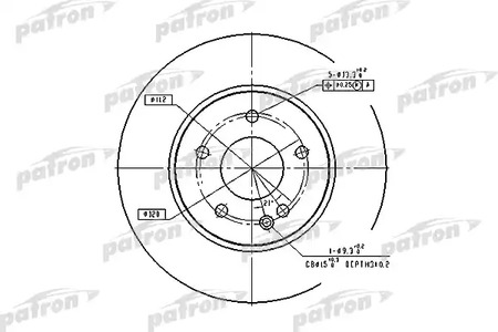 Диск тормозной PATRON PBD2779