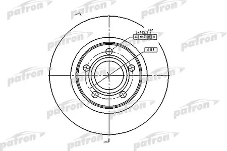 PBD2806 PATRON Диск тормозной