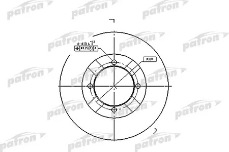 Тормозной диск PATRON PBD3095