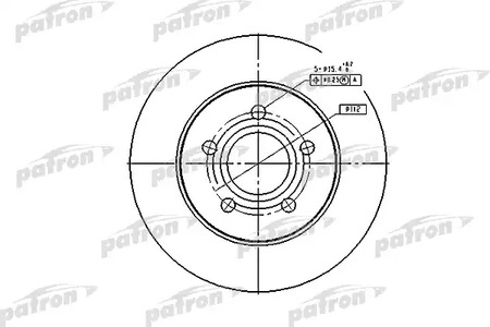 PBD4045 PATRON Диск тормозной