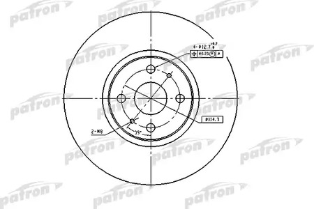 Тормозной диск PATRON PBD4158