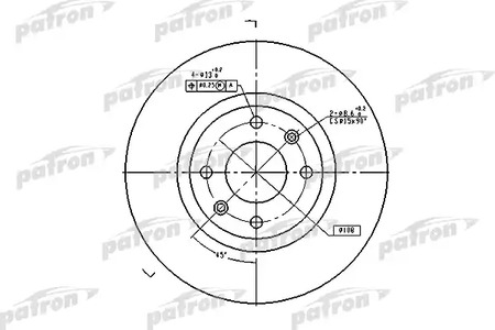 Тормозной диск PATRON PBD4183