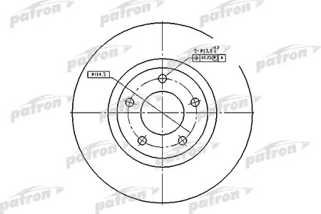 PBD4385 PATRON Тормозной диск