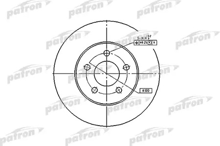 PBD5371 PATRON Диск тормозной