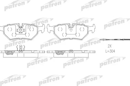 PBP1003 PATRON Тормозные колодки