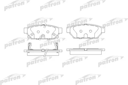 PBP1013 PATRON Колодки тормозные дисковые