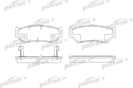 PBP1020 PATRON Тормозные колодки