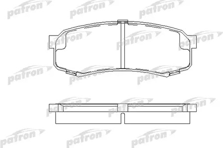 PBP1021 PATRON Колодки тормозные дисковые