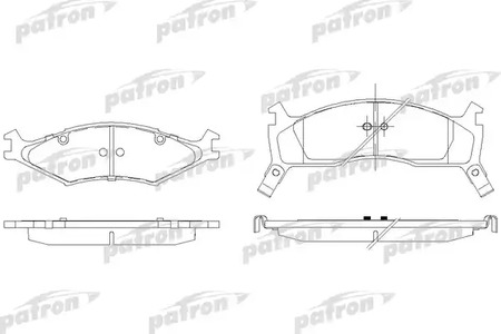 PBP1034 PATRON Колодки тормозные дисковые