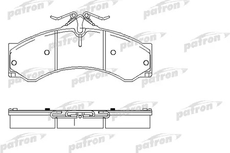 PBP1043 PATRON Тормозные колодки